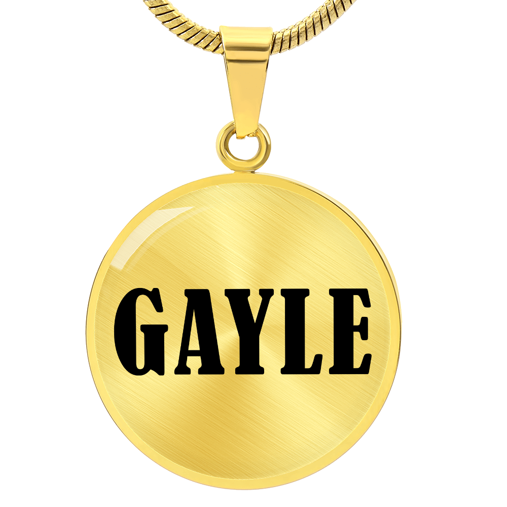 Gayle v01 - 18k Gold Finished Luxury Necklace