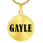Gayle v01 - 18k Gold Finished Luxury Necklace