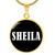 Sheila v01w - 18k Gold Finished Luxury Necklace