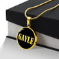 Gayle v02 - 18k Gold Finished Luxury Necklace