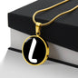 Initial L v3b - 18k Gold Finished Luxury Necklace