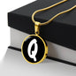 Initial Q v3b - 18k Gold Finished Luxury Necklace