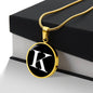 Initial K v3a - 18k Gold Finished Luxury Necklace