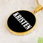 Kristen v01w - 18k Gold Finished Luxury Necklace
