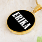 Erika v01w - 18k Gold Finished Luxury Necklace