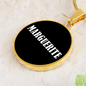 Marguerite v01w - 18k Gold Finished Luxury Necklace