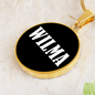 Wilma v01w - 18k Gold Finished Luxury Necklace
