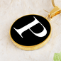 Initial P v3a - 18k Gold Finished Luxury Necklace