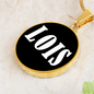 Lois v01w - 18k Gold Finished Luxury Necklace