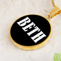 Beth v01w - 18k Gold Finished Luxury Necklace