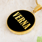 Verna v02 - 18k Gold Finished Luxury Necklace