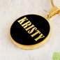 Kristy v02 - 18k Gold Finished Luxury Necklace