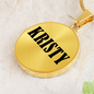 Kristy v01 - 18k Gold Finished Luxury Necklace