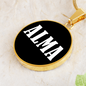 Alma v01w - 18k Gold Finished Luxury Necklace