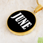 June v01w - 18k Gold Finished Luxury Necklace