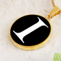Initial I v3a - 18k Gold Finished Luxury Necklace