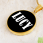 Lucy v01w - 18k Gold Finished Luxury Necklace