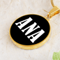 Ana v01w - 18k Gold Finished Luxury Necklace