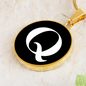 Initial Q v3a - 18k Gold Finished Luxury Necklace