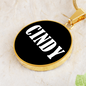 Cindy v01w - 18k Gold Finished Luxury Necklace
