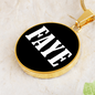 Faye v01w - 18k Gold Finished Luxury Necklace