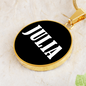 Julia v01w - 18k Gold Finished Luxury Necklace