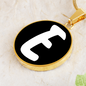 Initial E v3b - 18k Gold Finished Luxury Necklace