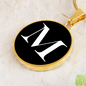 Initial M v3a - 18k Gold Finished Luxury Necklace