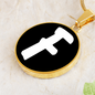 Initial F v3b - 18k Gold Finished Luxury Necklace