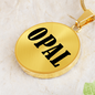 Opal v01 - 18k Gold Finished Luxury Necklace