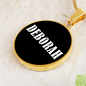 Deborah v01w - 18k Gold Finished Luxury Necklace