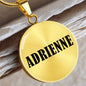 Adrienne v01 - 18k Gold Finished Luxury Necklace