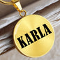 Karla v01 - 18k Gold Finished Luxury Necklace