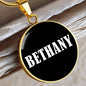 Bethany v03 - 18k Gold Finished Luxury Necklace