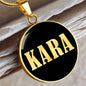 Kara v02 - 18k Gold Finished Luxury Necklace