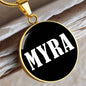 Myra v03 - 18k Gold Finished Luxury Necklace