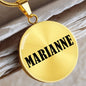 Marianne v01 - 18k Gold Finished Luxury Necklace