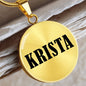 Krista v01 - 18k Gold Finished Luxury Necklace