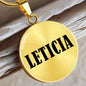 Leticia v01 - 18k Gold Finished Luxury Necklace