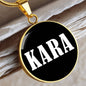 Kara v03 - 18k Gold Finished Luxury Necklace