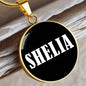 Shelia v03 - 18k Gold Finished Luxury Necklace