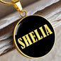 Shelia v02 - 18k Gold Finished Luxury Necklace