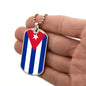 Cuban Flag - Luxury Dog Tag Necklace