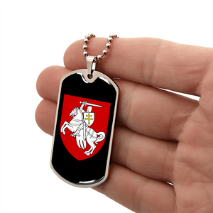 Pahonia (Belarus) v3 - Luxury Dog Tag Necklace