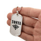 Tonya v01a - Luxury Dog Tag Necklace