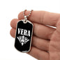 Vera v03a - Luxury Dog Tag Necklace