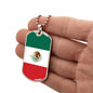 Mexican Flag - Luxury Dog Tag Necklace