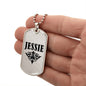 Jessie v01a - Luxury Dog Tag Necklace
