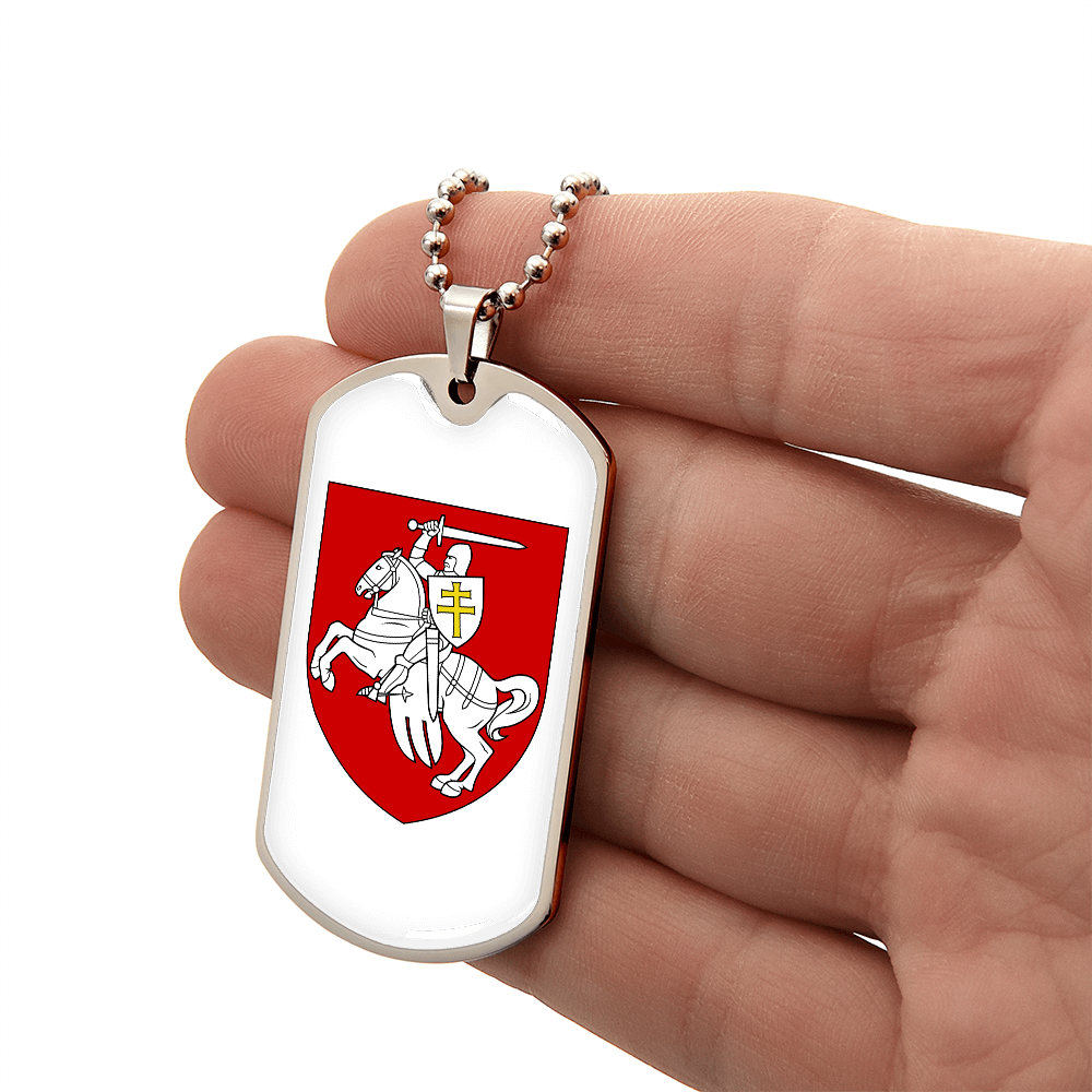 Pahonia (Belarus) v2 - Luxury Dog Tag Necklace