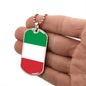 Italian Flag - Luxury Dog Tag Necklace